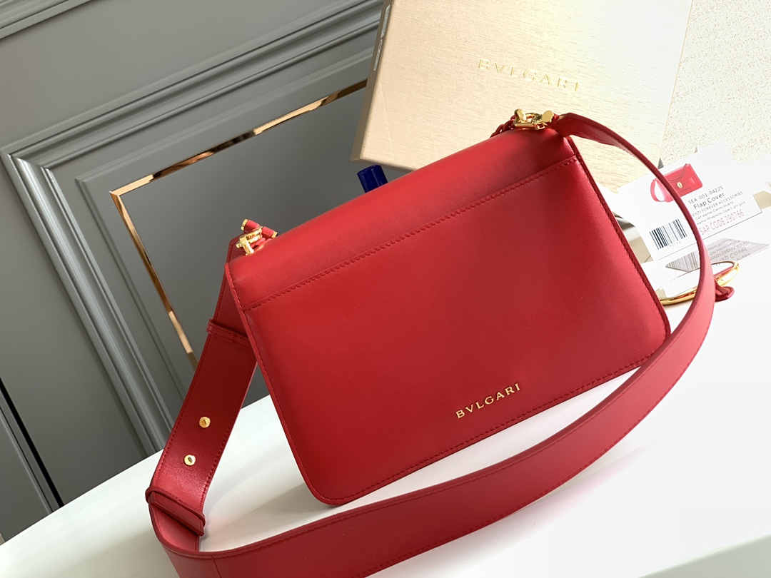 Bvlgari Serpenti Forever Medium Crossbody Bag Red